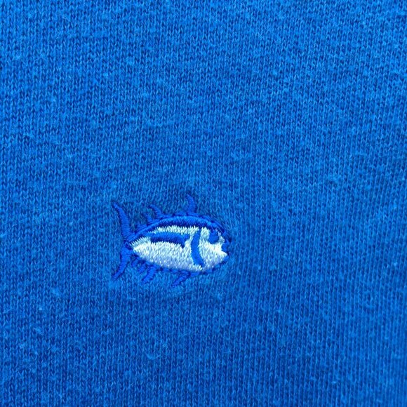 (SOLD) Southern Tide Upper Deck Pullover Sweatshirt Mens Med Blue Preppy Coastal - Picture 3 of 8